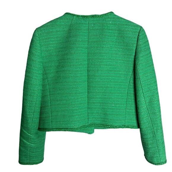 J.Crew Louisa Lady Jacket Sequin Tweed Summer Green Size 4 NWT - Picture 6 of 7